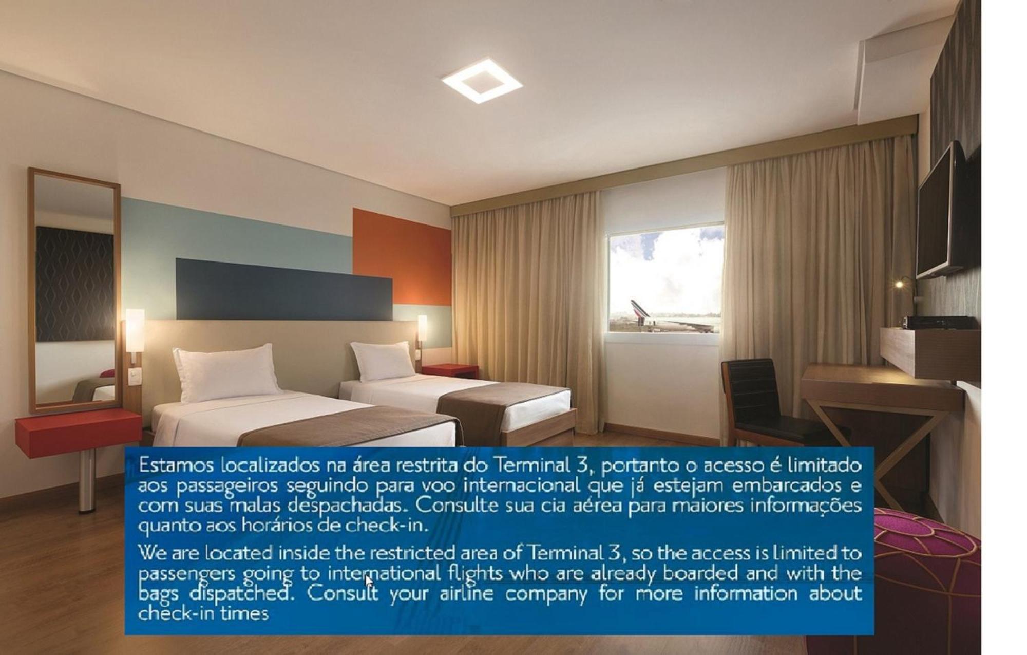 Tryp By Wyndham Sao Paulo Airport - Hotel De Transito Terminal 3 -Lado Ar - Area Restrita A Passageiros Ja Embarcados - Piso 1 Guarulhos Esterno foto