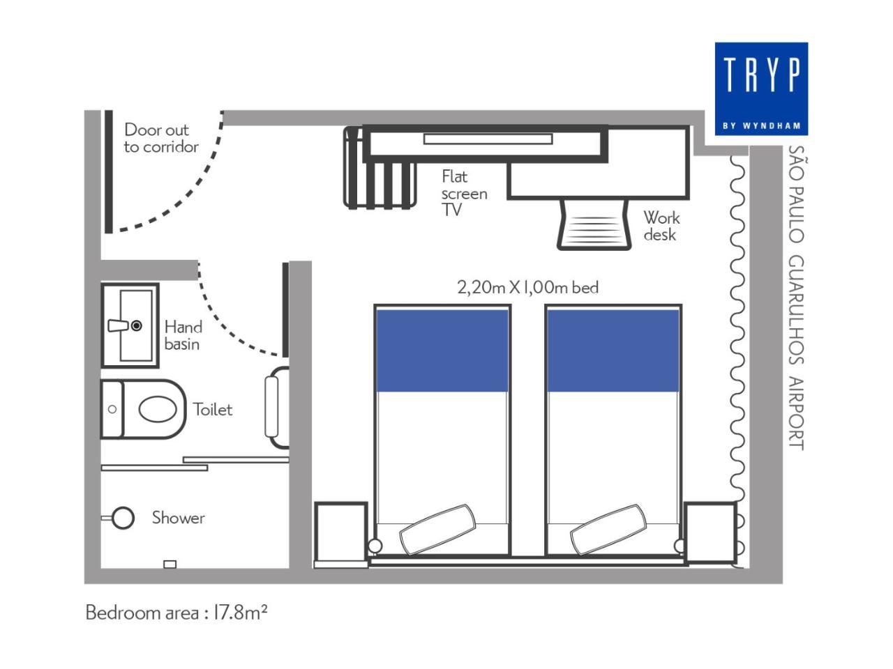 Tryp By Wyndham Sao Paulo Airport - Hotel De Transito Terminal 3 -Lado Ar - Area Restrita A Passageiros Ja Embarcados - Piso 1 Guarulhos Esterno foto