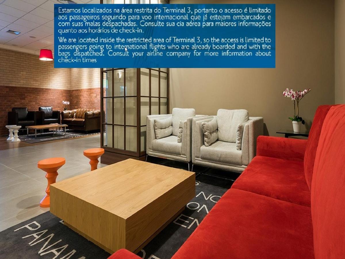 Tryp By Wyndham Sao Paulo Airport - Hotel De Transito Terminal 3 -Lado Ar - Area Restrita A Passageiros Ja Embarcados - Piso 1 Guarulhos Esterno foto